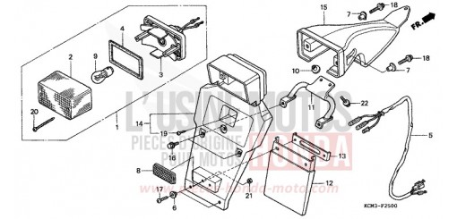 FANALE POSTERIORE XLR125RW di 1998